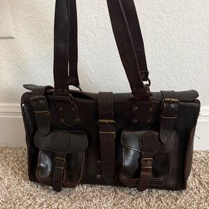 Genuine Italian Leather Brown Bag